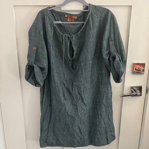 Tory Burch Blue Denim Dress